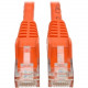 Tripp Lite 2ft Cat6 Gigabit Snagless Molded Patch Cable RJ45 M/M Orange 2&#39;&#39; - 61cm - 1 x RJ-45 Male - 1 x RJ-45 Male - Orange N201-002-OR