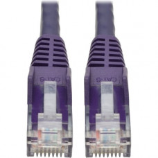 Tripp Lite 2ft Cat6 Snagless Molded Patch Cable UTP Purple RJ45 M/M 2&#39;&#39; - Category 6 for Switch, Hub, Network Device, Router, Server, Modem, Network Adapter - 128 MB/s - Patch Cable - 2 ft - 1 x RJ-45 Male Network - 1 x RJ-45 Male Network 