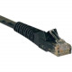 Tripp Lite 3ft Cat6 Gigabit Snagless Molded Patch Cable RJ45 M/M Black 3&#39;&#39; - 3ft - 1 x RJ-45 Male - 1 x RJ-45 Male - Black - TAA Compliance N201-003-BK