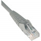 Tripp Lite 3ft Cat6 Gigabit Snagless Molded Patch Cable RJ45 M/M Gray 3&#39;&#39; - 3ft - 1 x RJ-45 Male - 1 x RJ-45 Male - Gray N201-003-GY