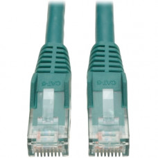 Tripp Lite Cat6 GbE Snagless Molded Patch Cable UTP Green RJ45 M/M 4ft 4&#39;&#39; - Category 6 for Network Adapter, Network Device, Server, Router, Switch, Modem, Hub - 128 MB/s - Patch Cable - 3.94 ft - 1 x RJ-45 Male Network - 1 x RJ-45 Male Ne