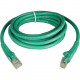 Tripp Lite 5ft Cat6 Gigabit Snagless Molded Patch Cable RJ45 M/M Green 5&#39;&#39; - 5ft - 1 x RJ-45 Male - 1 x RJ-45 Male - Green N201-005-GN