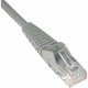 Tripp Lite 5ft Cat6 Gigabit Snagless Molded Patch Cable RJ45 M/M Gray 5&#39;&#39; - 5ft - 1 x RJ-45 Male - 1 x RJ-45 Male - Gray - TAA Compliance N201-005-GY