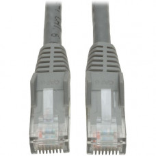 Tripp Lite 1ft Cat6 Gigabit Snagless Molded Patch Cable RJ45 M/M Gray 1&#39;&#39; - 1ft - Gray N201-001-GY