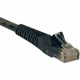 Tripp Lite 7ft Cat6 Gigabit Snagless Molded Patch Cable RJ45 M/M Black 7&#39;&#39; - 7ft - 1 x RJ-45 Male - 1 x RJ-45 Male - Black - TAA Compliance N201-007-BK