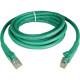 Tripp Lite 10ft Cat6 Gigabit Snagless Molded Patch Cable RJ45 M/M Green 10&#39;&#39; - 10ft - 1 x RJ-45 Male - 1 x RJ-45 Male - Green N201-010-GN