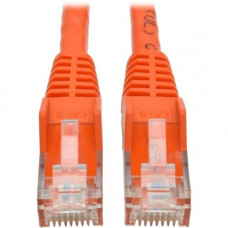Tripp Lite 15ft Cat6 Snagless Molded Patch Cable UTP Orange RJ45 M/M 15&#39;&#39; - Category 6 for Switch, Hub, Network Device, Router, Modem, Server, Network Adapter - 128 MB/s - Patch Cable - 15 ft - 1 x RJ-45 Male Network - 1 x RJ-45 Male Netwo