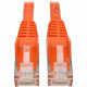 Tripp Lite 15ft Cat6 Snagless Molded Patch Cable UTP Orange RJ45 M/M 15&#39;&#39; - Category 6 for Switch, Hub, Network Device, Router, Modem, Server, Network Adapter - 128 MB/s - Patch Cable - 15 ft - 1 x RJ-45 Male Network - 1 x RJ-45 Male Netwo