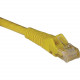 Tripp Lite 25ft Cat6 Gigabit Snagless Molded Patch Cable RJ45 M/M Yellow 25&#39;&#39; - 25ft - 1 x RJ-45 Male - 1 x RJ-45 Male - Yellow N201-025-YW