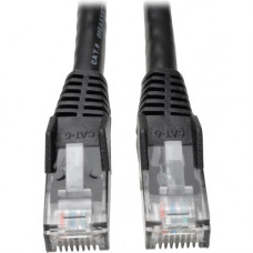 Tripp Lite Cat6 GbE Gigabit Ethernet Snagless Molded Patch Cable UTP Black RJ45 M/M 35ft 35&#39;&#39; - Category 6 for Network Adapter, Network Device, Router, Server, Modem, Hub, Switch - 128 MB/s - Patch Cable - 35.10 ft - 1 x RJ-45 Male Network