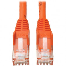 Tripp Lite Cat6 GbE Gigabit Ethernet Snagless Molded Patch Cable UTP Orange RJ45 M/M 50ft 50&#39;&#39; - Category 6 for Network Adapter, Network Device, Router, Server, Modem, Hub, Switch - 128 MB/s - Patch Cable - 49.87 ft - 1 x RJ-45 Male Networ