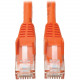 Tripp Lite Cat6 GbE Snagless Molded Patch Cable UTP Orange RJ45 M/M 35ft 35&#39;&#39; - Category 6 for Network Adapter, Network Device, Router, Server, Modem, Hub, Switch - 128 MB/s - Patch Cable - 35.10 ft - 1 x RJ-45 Male Network - 1 x RJ-45 Mal