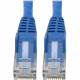 Tripp Lite Cat6 GbE Gigabit Ethernet Snagless Molded Patch Cable UTP Blue RJ45 M/M 6in 6" - Category 6 for Network Device, Network Adapter, Router, Server, Modem, Hub, Switch - 128 MB/s - Patch Cable - 5.91" - 1 x RJ-45 Male Network - 1 x RJ-45 