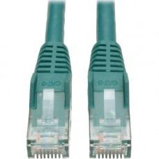 Tripp Lite Cat6 GbE Gigabit Ethernet Snagless Molded Patch Cable UTP Green RJ45 M/M 6in 6" - Category 6 for Network Device, Network Adapter, Router, Server, Modem, Hub, Switch - 128 MB/s - Patch Cable - 5.91" - 1 x RJ-45 Male Network - 1 x RJ-45