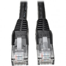 Tripp Lite Cat6 GbE Gigabit Ethernet Snagless Molded Patch Cable UTP Black RJ45 M/M 75ft 75&#39;&#39; - Category 6 for Network Device, Network Adapter, Router, Server, Modem, Hub, Switch - 128 MB/s - Patch Cable - 75.13 ft - 1 x RJ-45 Male Network