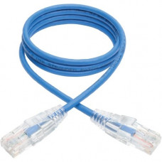 Tripp Lite 3ft Cat6 Gigabit Snagless Molded Slim UTP Patch Cable RJ45 M/M Blue 3&#39;&#39; - 3 ft Category 6 Network Cable for Network Device, Switch, Router, Server, Modem, Printer, Computer - First End: 1 x RJ-45 Male Network - Second End: 1 x R