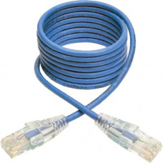 Tripp Lite 5ft Cat6 Gigabit Snagless Molded Slim UTP Patch Cable RJ45 M/M Blue 5&#39;&#39; - 5 ft Category 6 Network Cable for Network Device, Switch, Router, Server, Modem, Printer, Computer - First End: 1 x RJ-45 Male Network - Second End: 1 x R