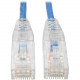 Tripp Lite Cat6 UTP Patch Cable (RJ45) - M/M, Gigabit, Snagless, Molded, Slim, Blue, 15 ft. - 15 ft Category 6 Network Cable for Network Device, Printer, Photocopier, Router, Server, Computer, Modem, Switch, Workstation - First End: 1 x RJ-45 Male Network