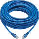 Tripp Lite Cat6 UTP Patch Cable (RJ45) - M/M, PoE, Gigabit, Snagless, CMR-LP, Blue, 50 ft. - 50 ft Category 6 Network Cable for Printer, Router, Server, Modem, Hub, Switch, PoE-enabled Device, Surveillance Camera, VoIP Device, Patch Panel, Workstation, ..