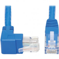 Tripp Lite N204-015-BL-UP Up-Angle Cat6 Ethernet Cable - 15 ft., M/M, Blue - 15 ft Category 6 Network Cable for Network Device, Patch Panel, Switch, Printer, Computer, Photocopier, Router, Modem, Server, VoIP Device, Rack Cabinet, ... - First End: 1 x RJ-