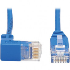 Tripp Lite N204-S03-BL-DN Cat.6 UTP Patch Network Cable - 3 ft Category 6 Network Cable for Network Device, Router, Server, Switch, Workstation, VoIP Device, Printer, Computer, Photocopier, Modem, Patch Panel, ... - First End: 1 x RJ-45 Male Network - Sec