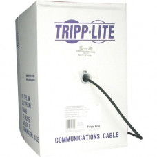 Tripp Lite 1000ft Cat6 Gigabit Bulk Cable Solid Core CMR PVC Black 1000&#39;&#39; - Category 6 for Network Device - 128 MB/s - 1000 ft - 1 x Bare Wire - 1 x Bare Wire - Black - TAA Compliance N222-01K-BK