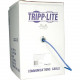 Tripp Lite 1000ft Cat6 550MHz Gigabit Bulk Solid PVC CMR Cable Blue 1000&#39;&#39; - 4 Pair Solid CMR PVC Jacket - TAA Compliance N222-01K-BL