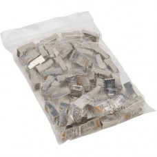 Tripp Lite Cat6 RJ45 Pass-Through FTP Modular Plug, 50 Pack - 50 Pack - 1 x RJ-45 Male - Clear - TAA Compliance N232-050-FTP