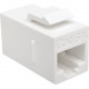 Tripp Lite Cat6a Straight-Through Modular In-Line Snap-In Coupler (RJ45 F/F) - 1 x RJ-45 Female Network - 1 x RJ-45 Female Network - White - TAA Compliance N235-001-6A