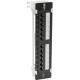 Tripp Lite Cat6 Wall-Mount PoE Patch Panel 12-Port 110/Krone 568A/B RJ45 - 12 Port(s) - 12 x RJ-45 - Black - Wall Mountable - TAA Compliant - TAA Compliance N250-P12