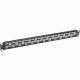 Tripp Lite 24-Port Cat6a Cat6 Cat5e Patch Panel 110 Punchdown Offset 1URM - 24 Port(s) - 24 x RJ-45 - 1U High - Black - 19" Wide - Rack-mountable - TAA Compliance N252-024-6A-OF