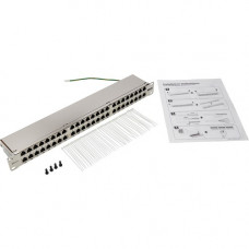 Tripp Lite N252-048-SH-K Cat6 48-Port Patch Panel, 1U - 48 Port(s) - 48 x RJ-45 - 1U High - Silver - Rack-mountable - TAA Compliant - TAA Compliance N252-048-SH-K