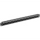 Tripp Lite 24-Port Cat5e/6 Feed-Through Patch Panel RJ45 1URM TAA - 24 Port(s) - 24 x RJ-45 - 1U High - Black - 19" Wide - Rack-mountable - TAA Compliance N254-024-OF