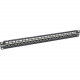 Tripp Lite 24-Port Cat6a Patch Panel Shielded Feedthrough Rackmount RJ45 1U - 24 Port(s) - 24 x RJ-45 - 1U High - Rack-mountable - TAA Compliance N254-024-SH-6A