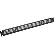 Tripp Lite 24-Port Cat6a Shielded Feedthrough Patch Panel Down-Angled 1URM - 24 Port(s) - 24 x RJ-45 - 1U High - Black - Rack-mountable - TAA Compliance N254-024-SH-6AD