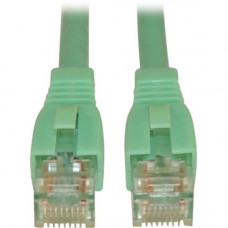 Tripp Lite 3ft Augmented Cat6 Cat6a Snagless 10G Patch Cable RJ45 M/M Aqua 3&#39;&#39; - 3 ft Category 6a Network Cable for Network Device - First End: 1 x RJ-45 Male Network - Second End: 1 x RJ-45 Male Network - 10 Gbit/s - Patch Cable - 24 AWG 