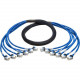 Tripp Lite 10ft Augmented Cat6 Cat6a Pre-Terminated Copper Trunk Bundle 6xRJ45 F/F 10&#39;&#39; - Category 6/Category 6a Network Cable for Network Device - First End: 6 x RJ-45 Female Network - Second End: 6 x RJ-45 Female Network - Blue - TAA Com