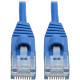 Tripp Lite Cat6a Gigabit Snagless Molded Slim UTP Patch Cable M/M Blue 3ft 3&#39;&#39; - Category 6a for PC, Server, Router, Printer, Patch Panel, Switch, Network Device - 1.25 GB/s - Patch Cable - 3 ft - 1 x RJ-45 Male Network - 1 x RJ-45 Male Ne