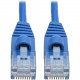 Tripp Lite Cat6a Gigabit Snagless Molded Slim UTP Patch Cable M/M Blue 5ft 5&#39;&#39; - Category 6a for PC, Server, Router, Printer, Patch Panel, Switch, Network Device - 1.25 GB/s - Patch Cable - 4.92 ft - 1 x RJ-45 Male Network - 1 x RJ-45 Male