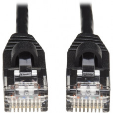 Tripp Lite Cat6a 10G Snagless Molded Slim UTP Ethernet Cable (RJ45 M/M), Black, 15 ft. - 15 ft Category 6a Network Cable for Computer, Server, Router, Printer, Switch, Network Device, Hub, Modem, Patch Panel, Photocopier - First End: 1 x RJ-45 Male Networ