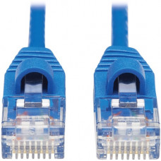 Tripp Lite Cat6a 10G Snagless Molded Slim UTP Ethernet Cable (RJ45 M/M), Blue, 20 ft. - 20 ft Category 6a Network Cable for Computer, Server, Router, Printer, Switch, Network Device, Hub, Modem, Patch Panel, Photocopier - First End: 1 x RJ-45 Male Network