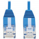 Tripp Lite Cat6a 10G Certified Molded Ultra-Slim UTP Ethernet Cable (RJ45 M/M), Blue, 1 ft. - 1 ft Category 6a Network Cable for Network Device, Server, Switch, Router, Printer, Computer, Photocopier, Modem - First End: 1 x RJ-45 Male Network - Second End