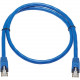 Tripp Lite Cat6a Patch Cable F/UTP Snagless w/ PoE 10G CMR-LP Blue M/M 3ft - 3 ft Category 6a Network Cable for Router, Server, Modem, Hub, Switch, PoE-enabled Device, Surveillance Camera, VoIP Device, Patch Panel, Workstation, Peripheral Device, ... - Fi
