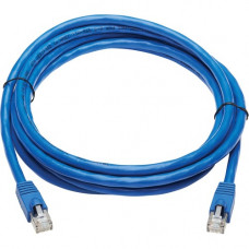 Tripp Lite Cat6a Patch Cable F/UTP Snagless w/ PoE 10G CMR-LP Blue M/M 10ft - 10 ft Category 6a Network Cable for Router, Server, Modem, Hub, Switch, PoE-enabled Device, Surveillance Camera, VoIP Device, Patch Panel, Workstation, Network Switch, ... - Fir