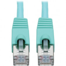 Tripp Lite N262-015-AQ Cat.6a STP Patch Network Cable - 15 ft Category 6a Network Cable for Network Device, Switch, Hub, Patch Panel, Router, Modem, VoIP Device, Surveillance Camera, Server, PoE-enabled Device - First End: 1 x RJ-45 Male Network - Second 