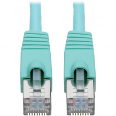 Tripp Lite N262-008-AQ Cat.6a STP Patch Network Cable - 8 ft Category 6a Network Cable for Network Device, Switch, Hub, Patch Panel, Router, Modem, VoIP Device, Surveillance Camera, Server, PoE-enabled Device - First End: 1 x RJ-45 Male Network - Second E