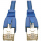 Tripp Lite 14ft Augmented Cat6 Cat6a Shielded 10G Patch Cable RJ45 M/M Blue 14&#39;&#39; - 14 ft Category 6a Network Cable for Network Device - First End: 1 x RJ-45 Male Network - Second End: 1 x RJ-45 Male Network - 10 Gbit/s - Patch Cable - Shie