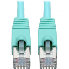 Tripp Lite N262-025-AQ Cat.6a STP Patch Network Cable - 25 ft Category 6a Network Cable for Network Device, Workstation, Switch, Hub, Patch Panel, Router, Modem, VoIP Device, Surveillance Camera, Server, POS Device - First End: 1 x RJ-45 Male Network - Se