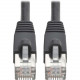 Tripp Lite N262-030-BK Cat.6a STP Patch Network Cable - 30 ft Category 6a Network Cable for Network Device, Workstation, Switch, Hub, Patch Panel, Router, Modem, VoIP Device, Surveillance Camera, Server, POS Device - First End: 1 x RJ-45 Male Network - Se