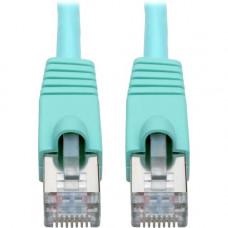 Tripp Lite N262-030-AQ Cat.6a STP Patch Network Cable - 30 ft Category 6a Network Cable for Network Device, Workstation, Switch, Hub, Patch Panel, Router, Modem, VoIP Device, Surveillance Camera, Server, POS Device - First End: 1 x RJ-45 Male Network - Se